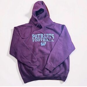 Purple Patriots Football Hoodie